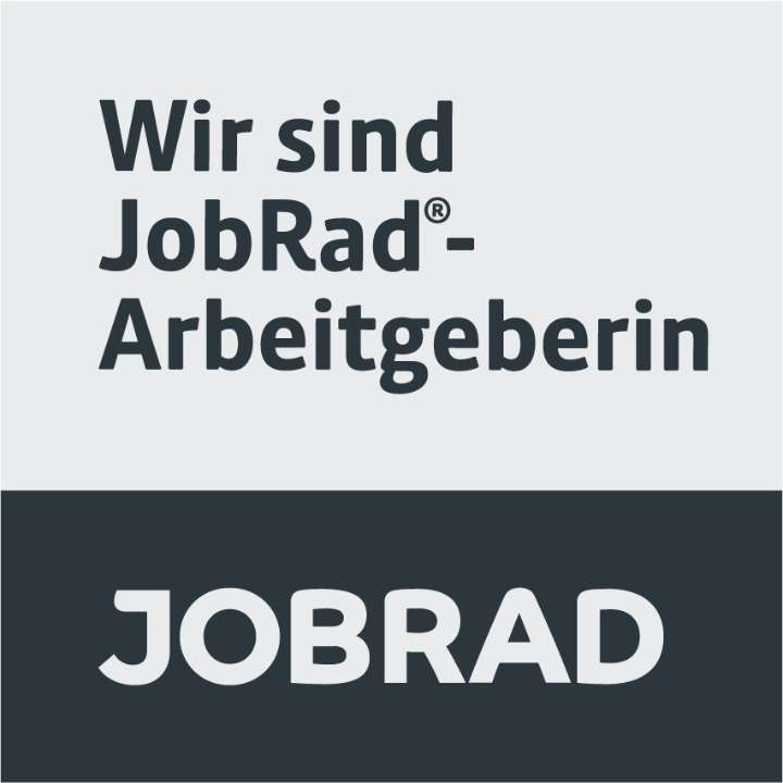 Wir sind JobRad-Arbeitgeberin Anthrazit